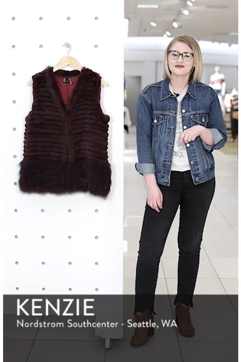 Genuine Rabbit & Fox Fur Vest video