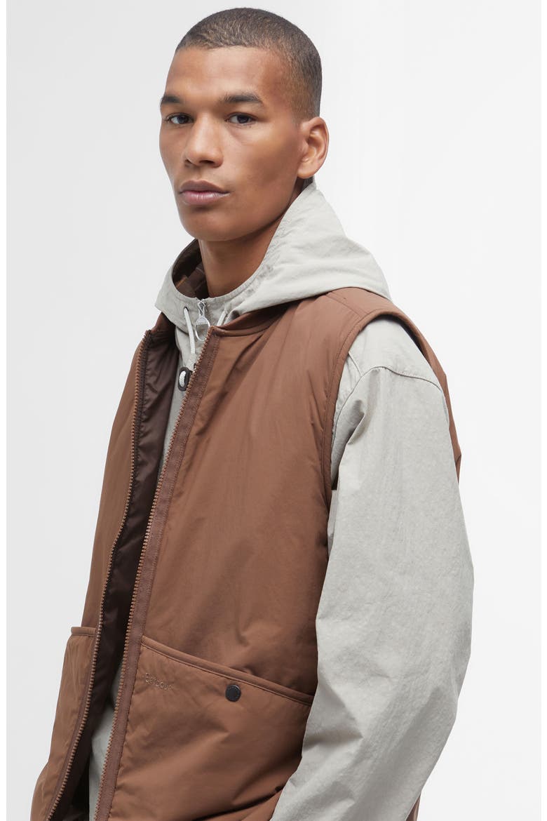 Bomber Zip Vest, Alternate, color, REDWOOD