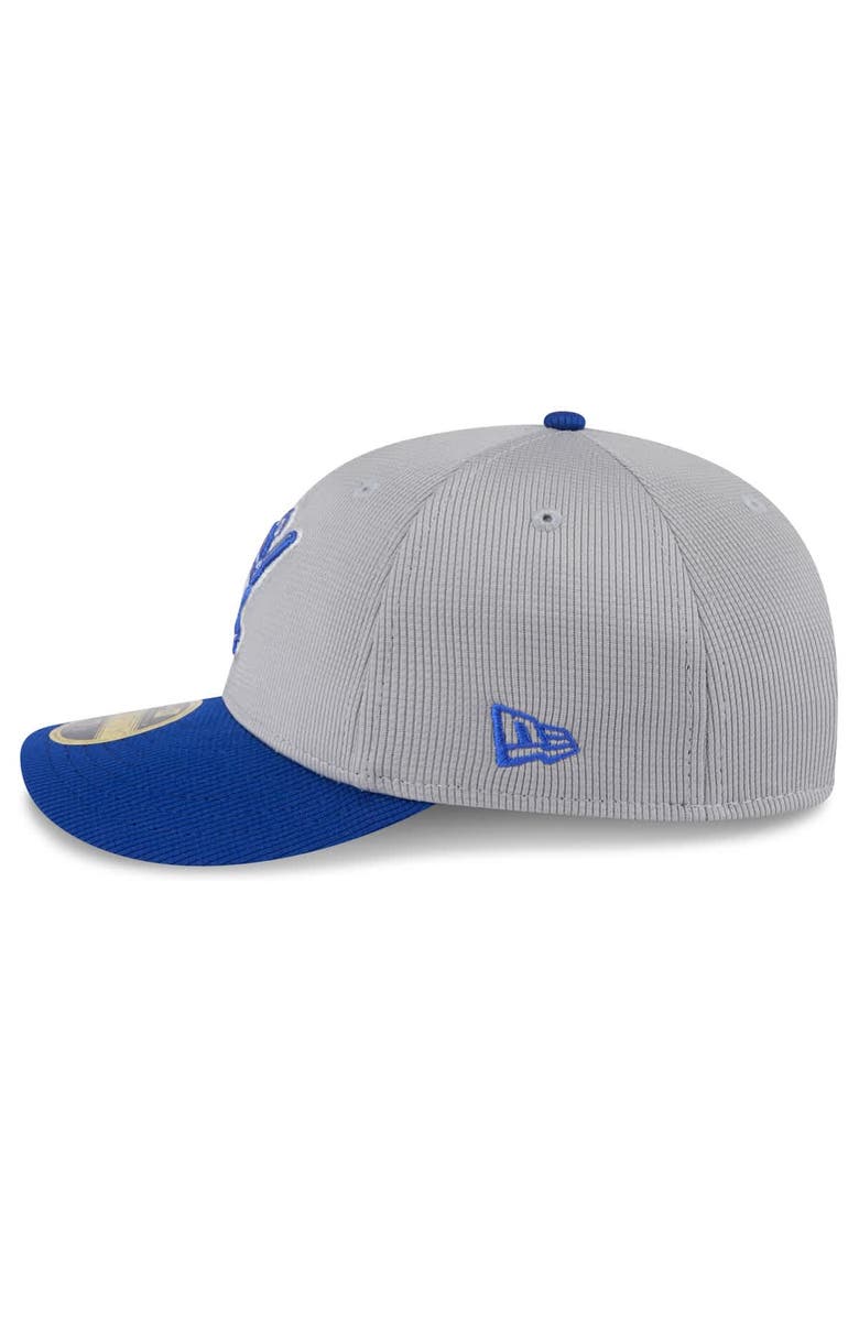 New Era Men's New Era Gray/Royal Milwaukee Brewers 2025 Batting Practice Low Profile 59FIFTY Fitted Hat, Alternate, color, Gray