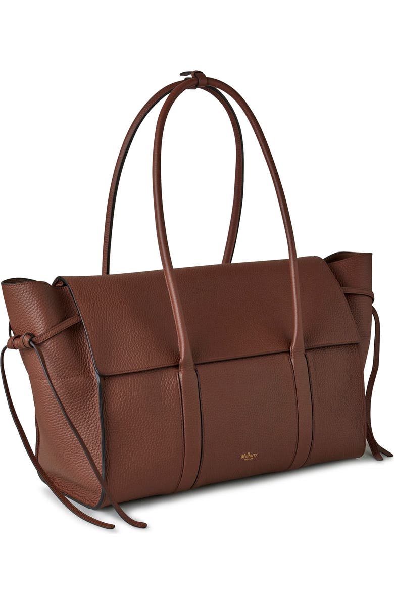 Mulberry Large Soft Bayswater Leather Satchel, Alternate, color, Bright Oak
