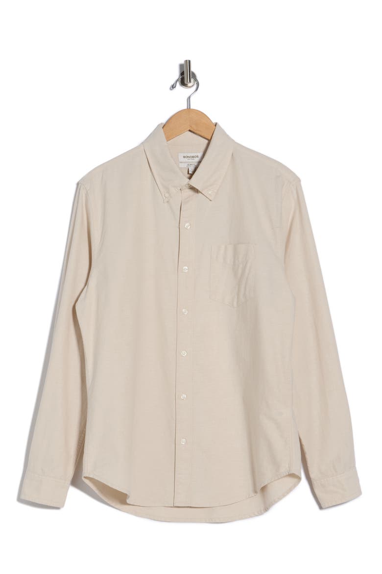 Everyday Oxford Shirt, Alternate, color, BEIGE SAND