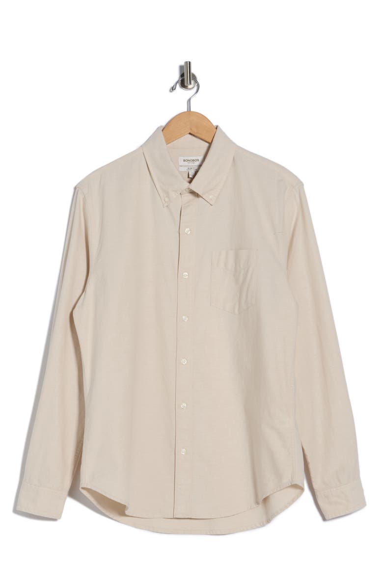 Bonobos Everyday Oxford Shirt, Main, color, Beige Sand