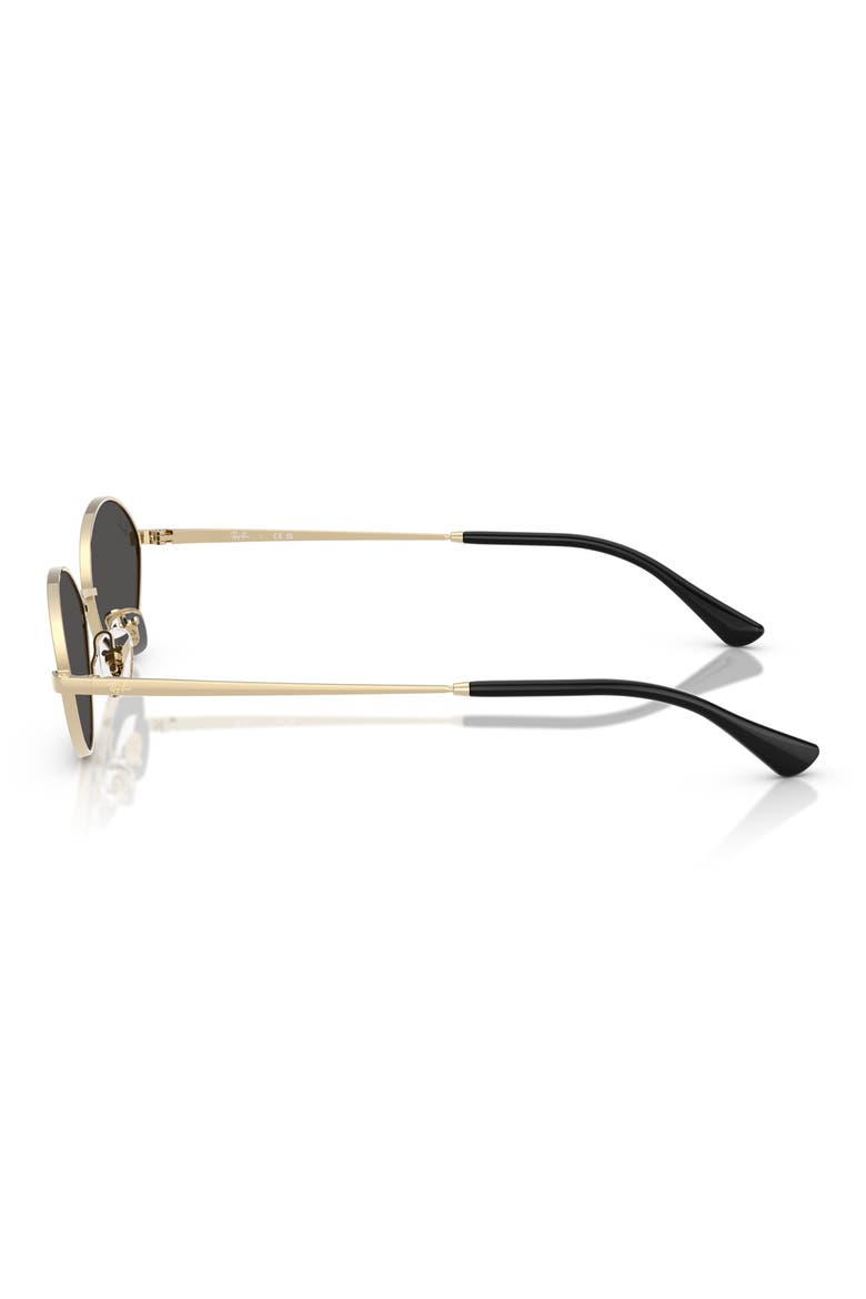 Kai 56mm Oval Sunglasses, Alternate, color, PALE GOLD DARK GREY