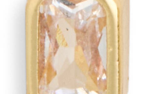 Nordstrom Rack Pack Of 3 Stud, Huggie & Linear Earrings In Clear- Gold