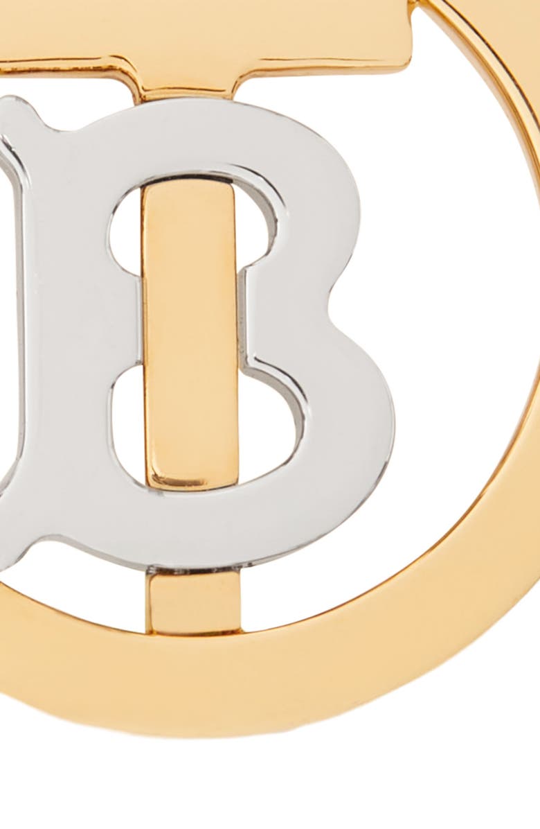 Burberry TB Monogram Circle Stud Earrings, Alternate, color, 