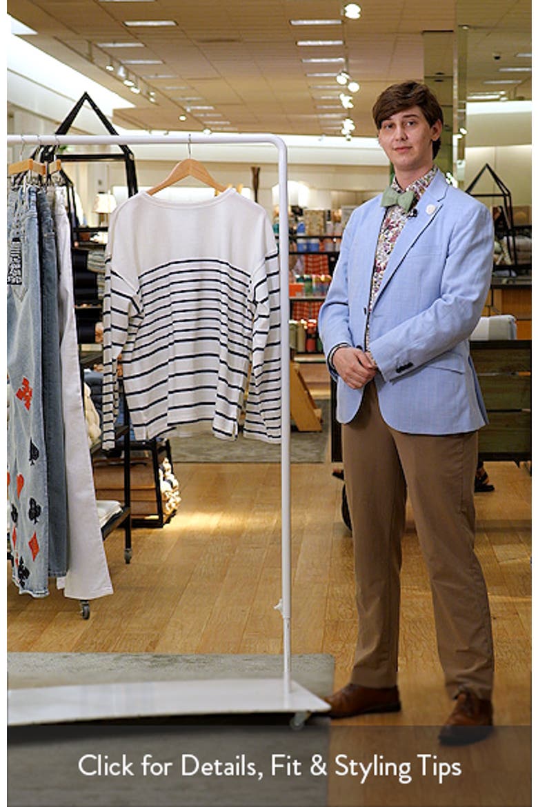 Relaxed Fit Striped Jersey Pullover video