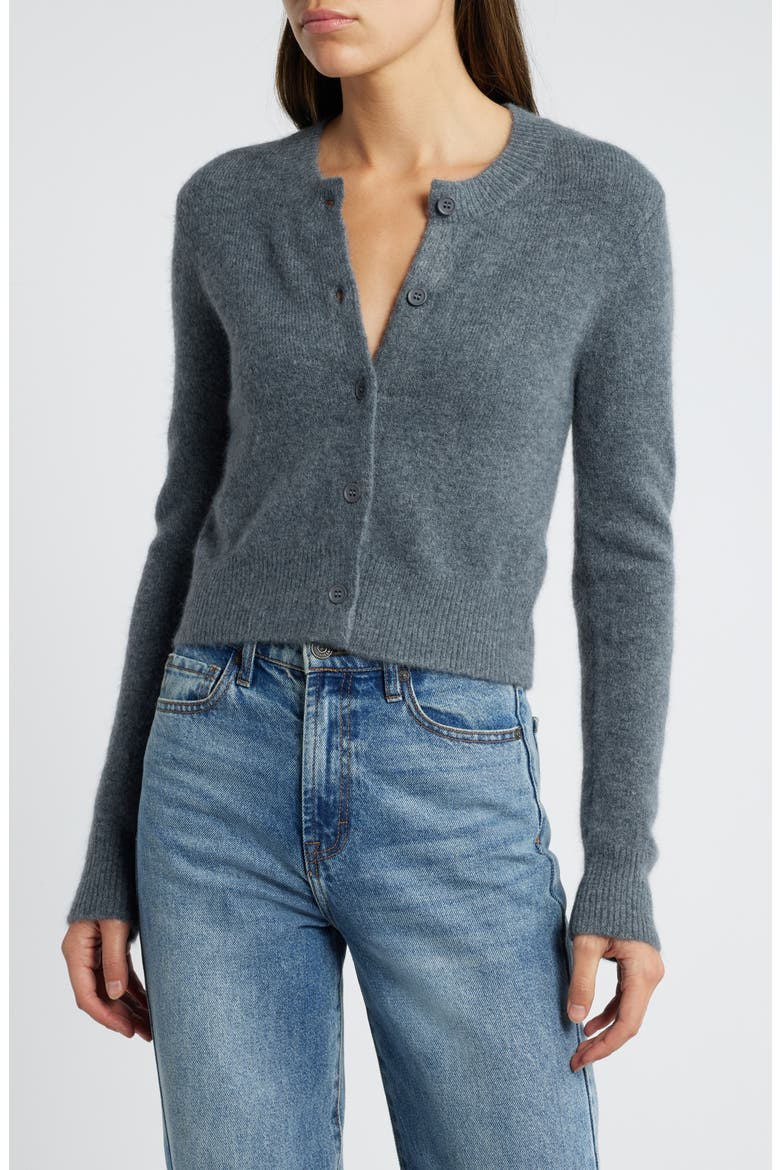 Matilda Button-Up Cardigan, Main, color, CHARCOAL