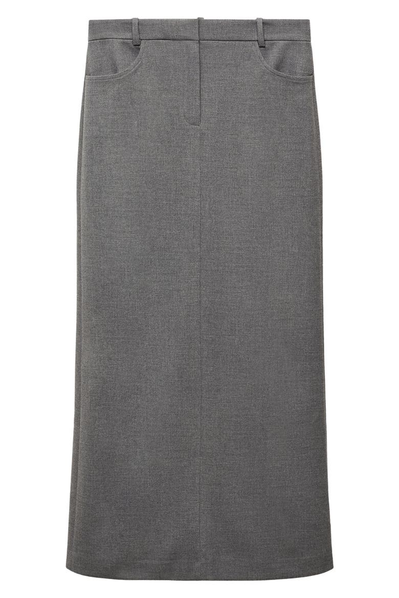 Back Slit Skirt, Alternate, color, GREY