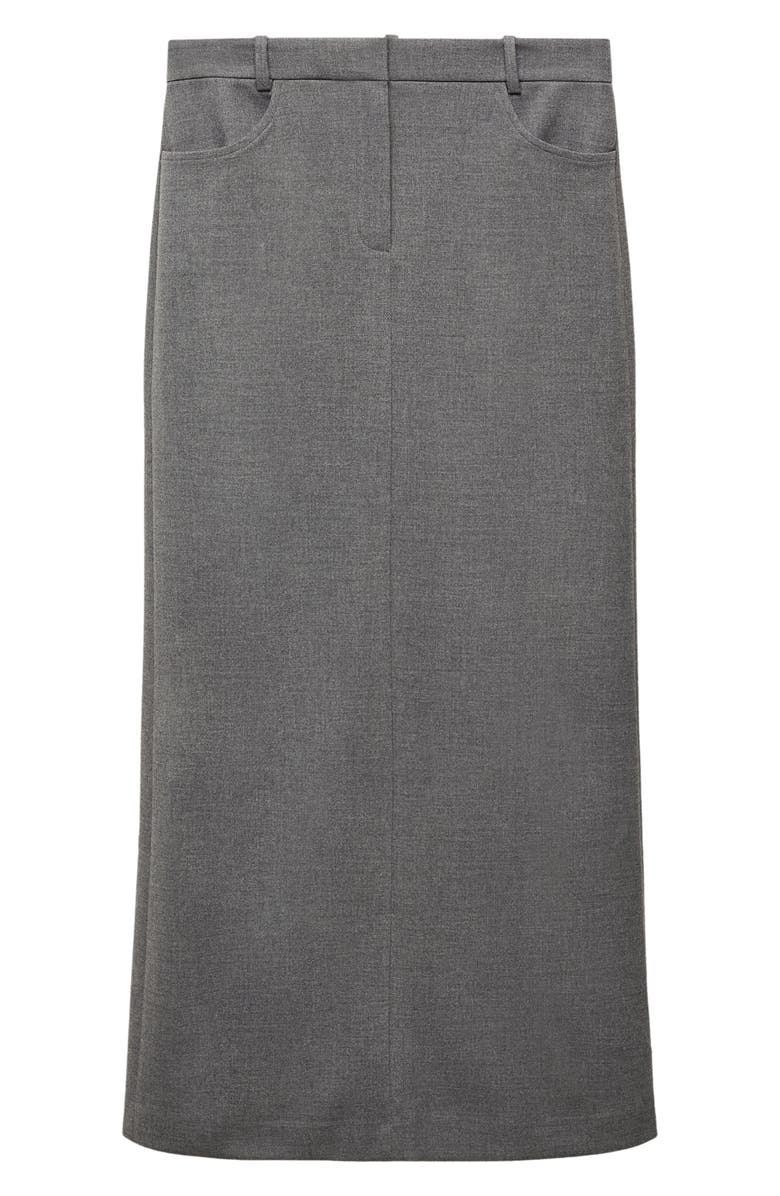 MANGO Back Slit Skirt, Alternate, color,