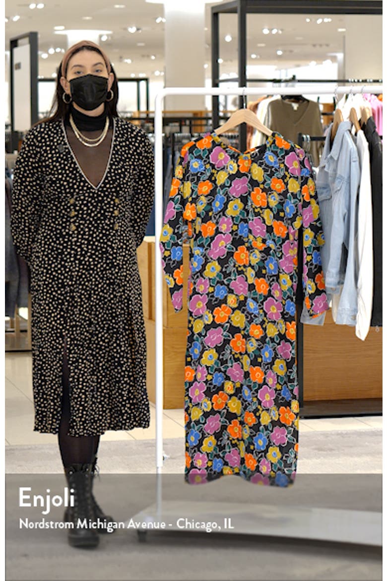Floral Print Long Sleeve Dress video
