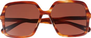 Core 58mm Square Sunglasses
