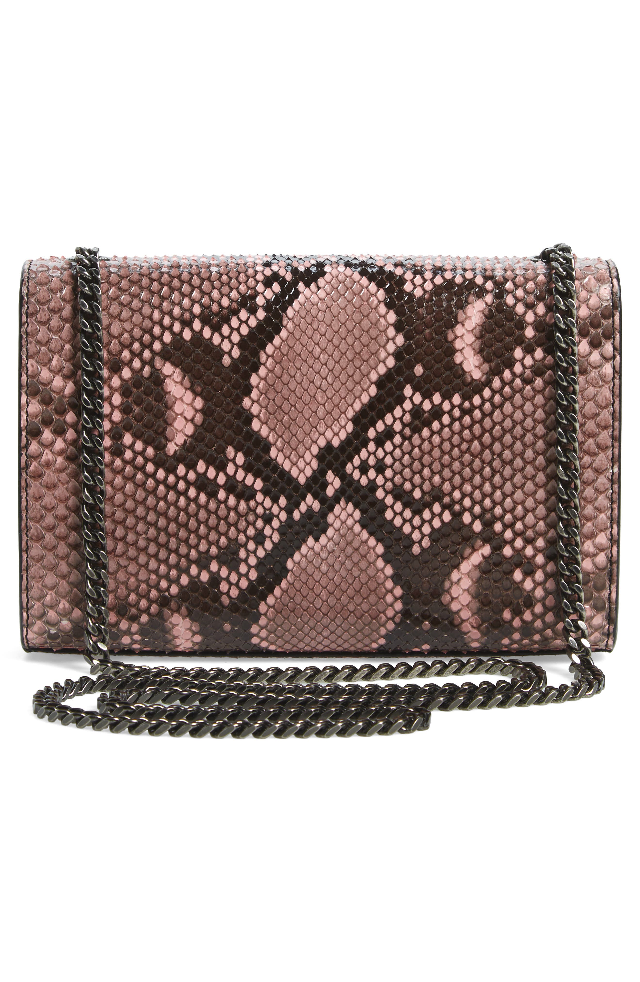 Saint Laurent Small Kate Genuine Python Crossbody Bag, Alternate, color, 