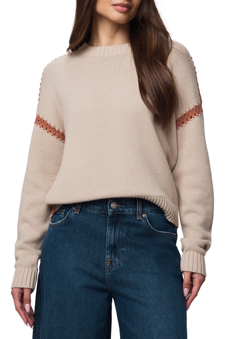 Greyson Relaxed Sweater, Main, color, LIGHT CAMEL BEIGE/ ORANGE