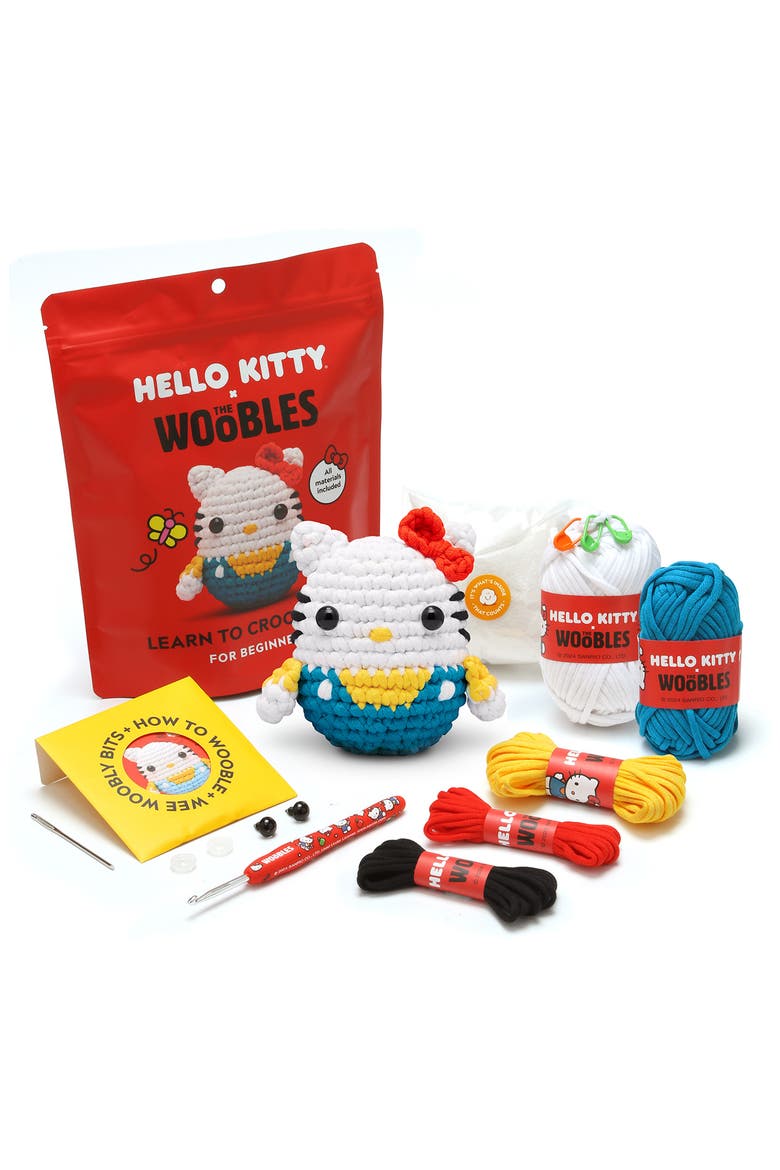Hello Kitty Crochet Kit, Alternate, color, WHITE