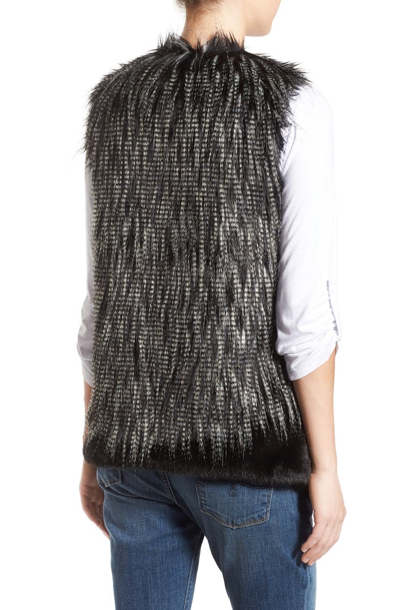 Parkhurst Two-Tone Faux Fur Vest, Alternate, color, 