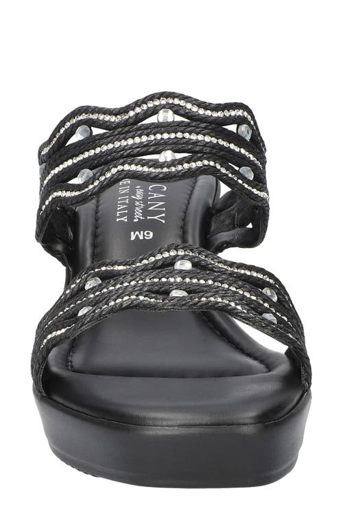 EASY STREET EASY STREET SELVA PLATFORM WEDGE SLIDE SANDAL 