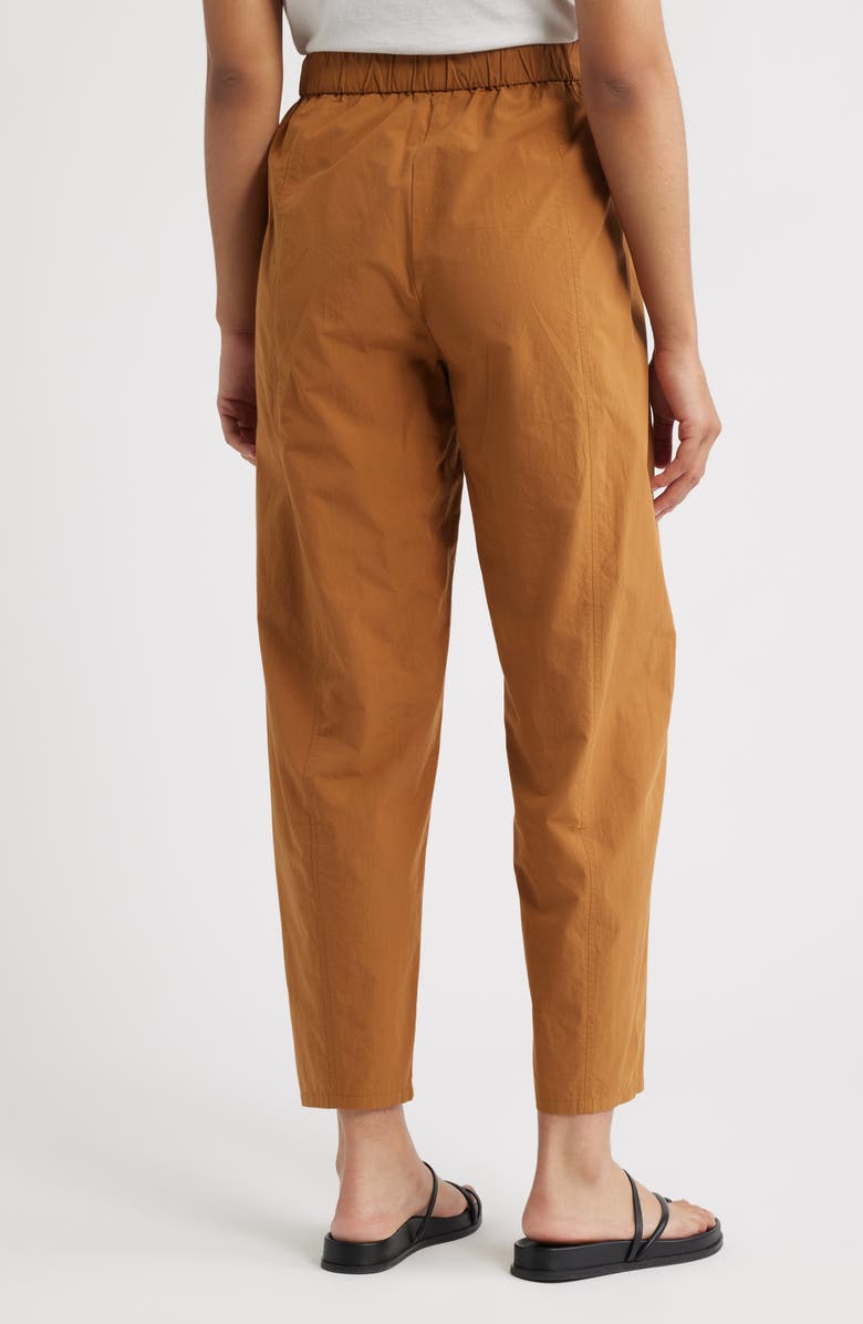 Eileen Fisher Pleated Lantern Ankle Pants, Alternate, color, Bronze
