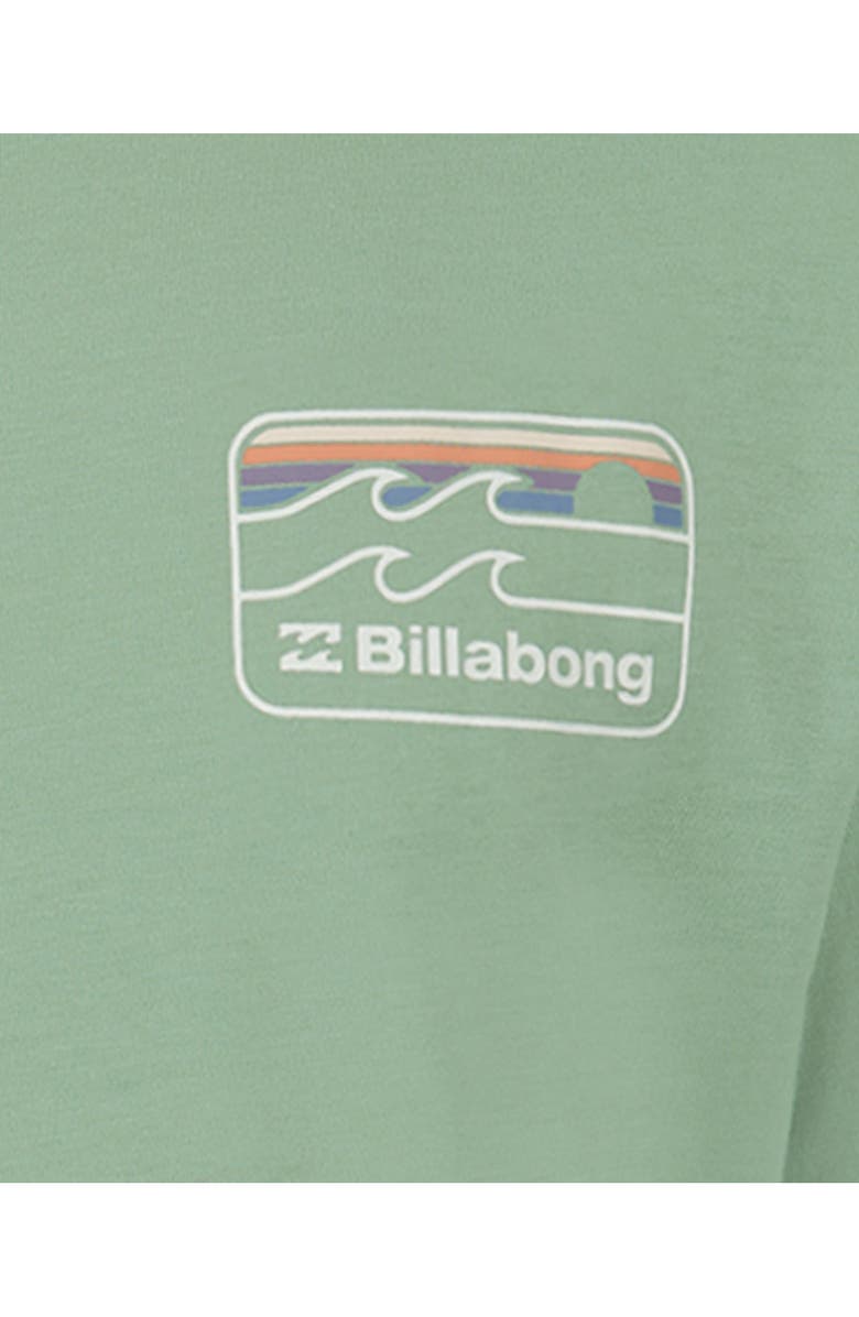 Billabong Kids' Runner Wave Logo Graphic T-Shirt, Alternate, color, Green Ash