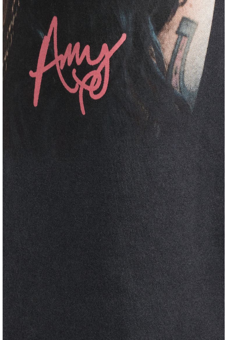 Oversize Amy Winehouse Graphic T-Shirt, Alternate, color, BLACK WASH