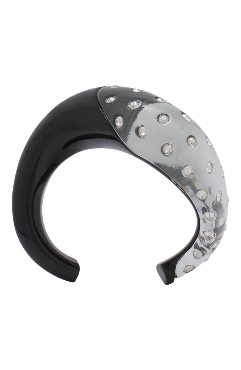 Lanvin Fargo Rhinestone Bracelet, Main, color, Black/Transparent