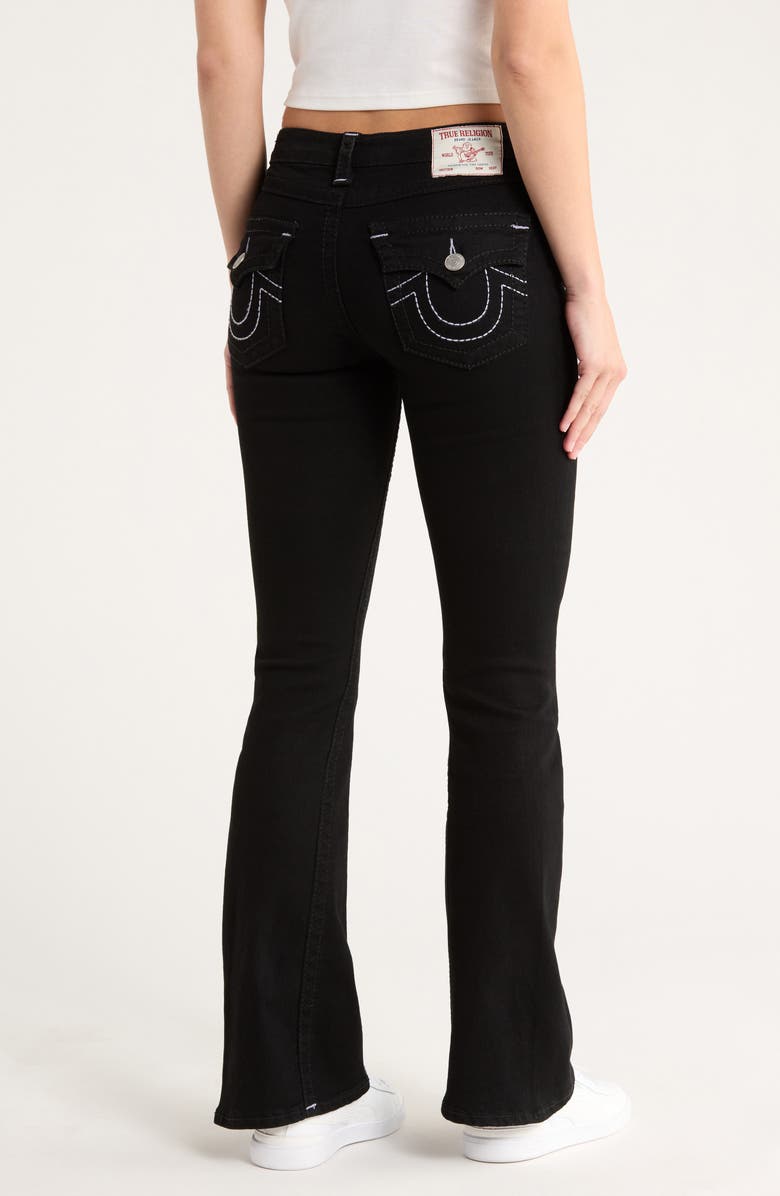 True Religion Joey Flap Flare Jeans, Alternate, color, 2Sb Black Rinse