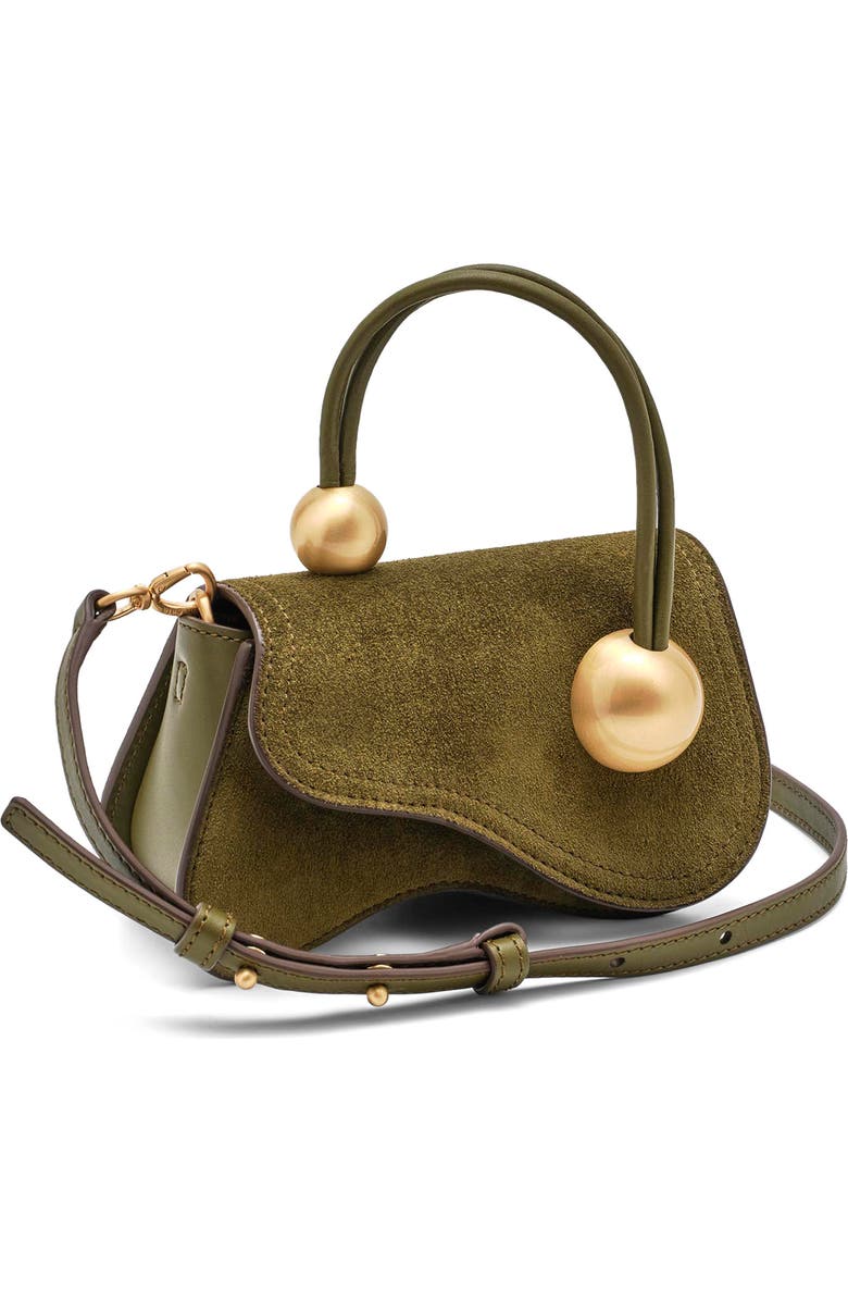 Cult Gaia Kazia Nano Leather Crossbody Bag, Alternate, color, Rosemary