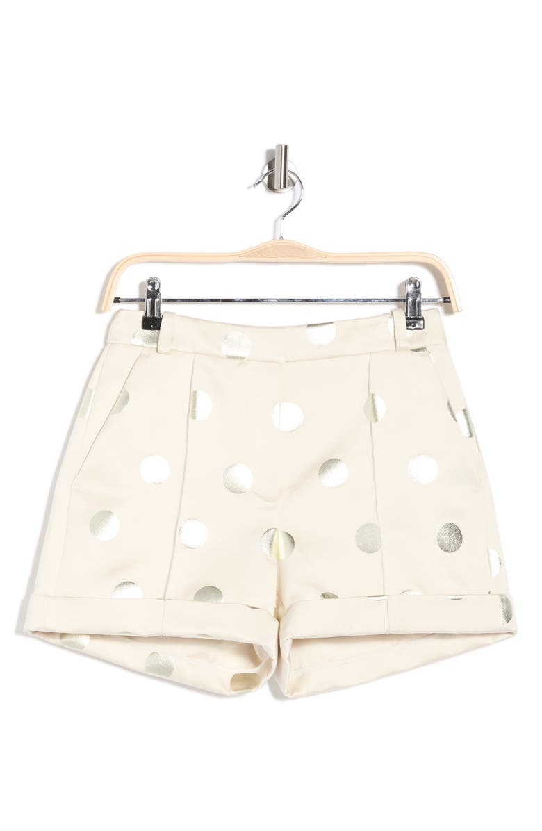 Longchamp Foil Dot Shorts, Alternate, color, Ivory
