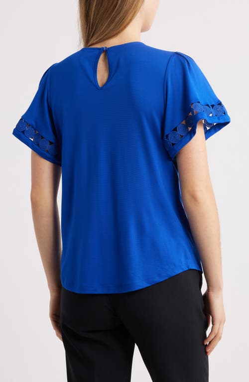 ANNE KLEIN ANNE KLEIN HARMONY PLEATED NECK TOP