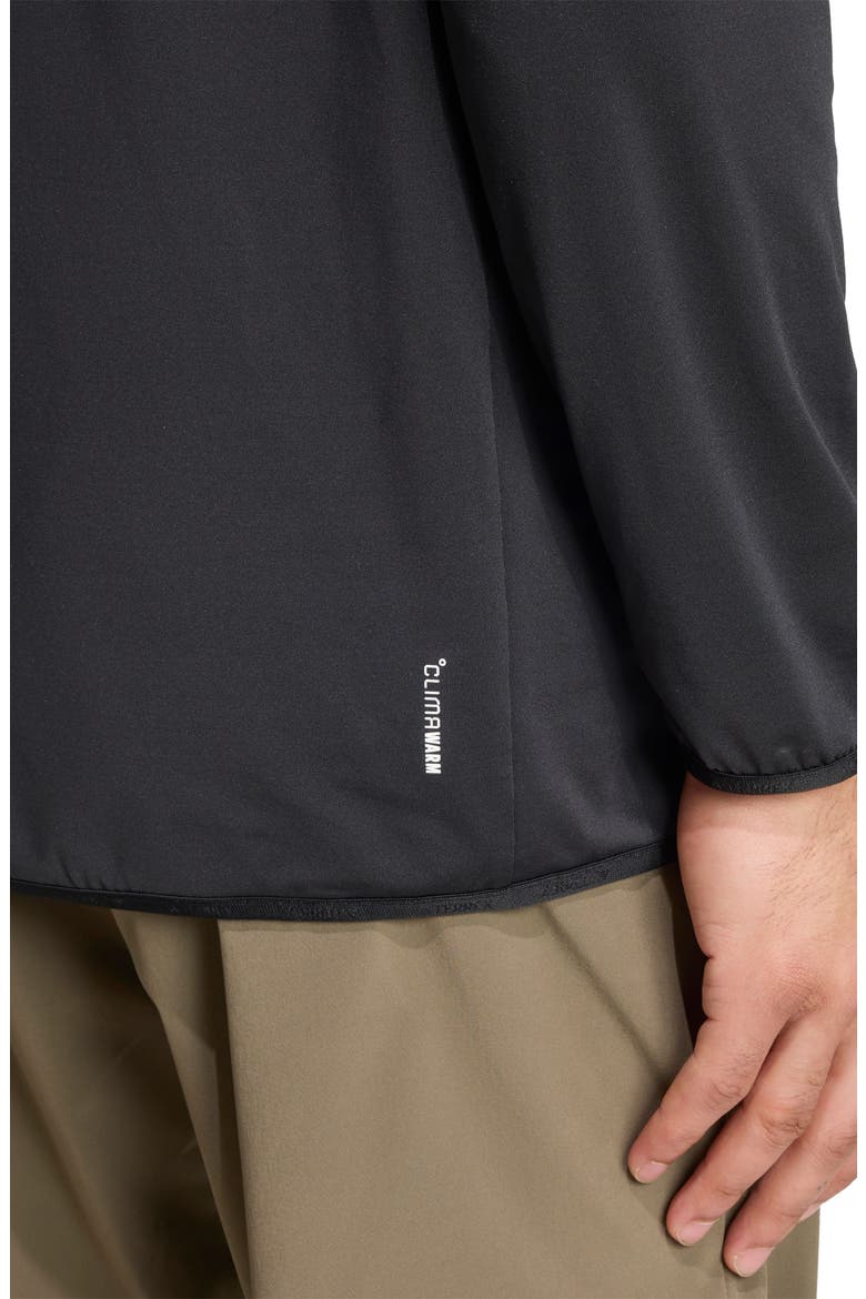 Climawarm Half Zip Tech Fleece Jacket, Alternate, color, BLACK