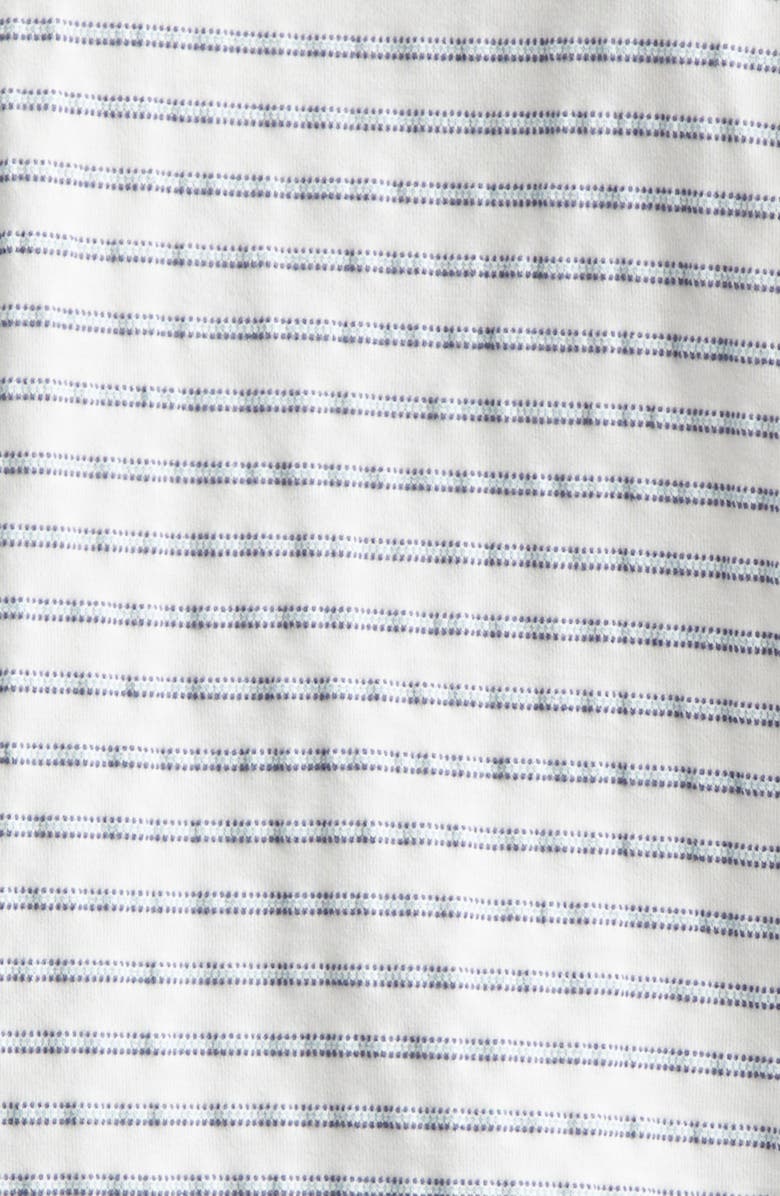 BEAMS Jacquard Stripe Pocket T-Shirt, Alternate, color, White