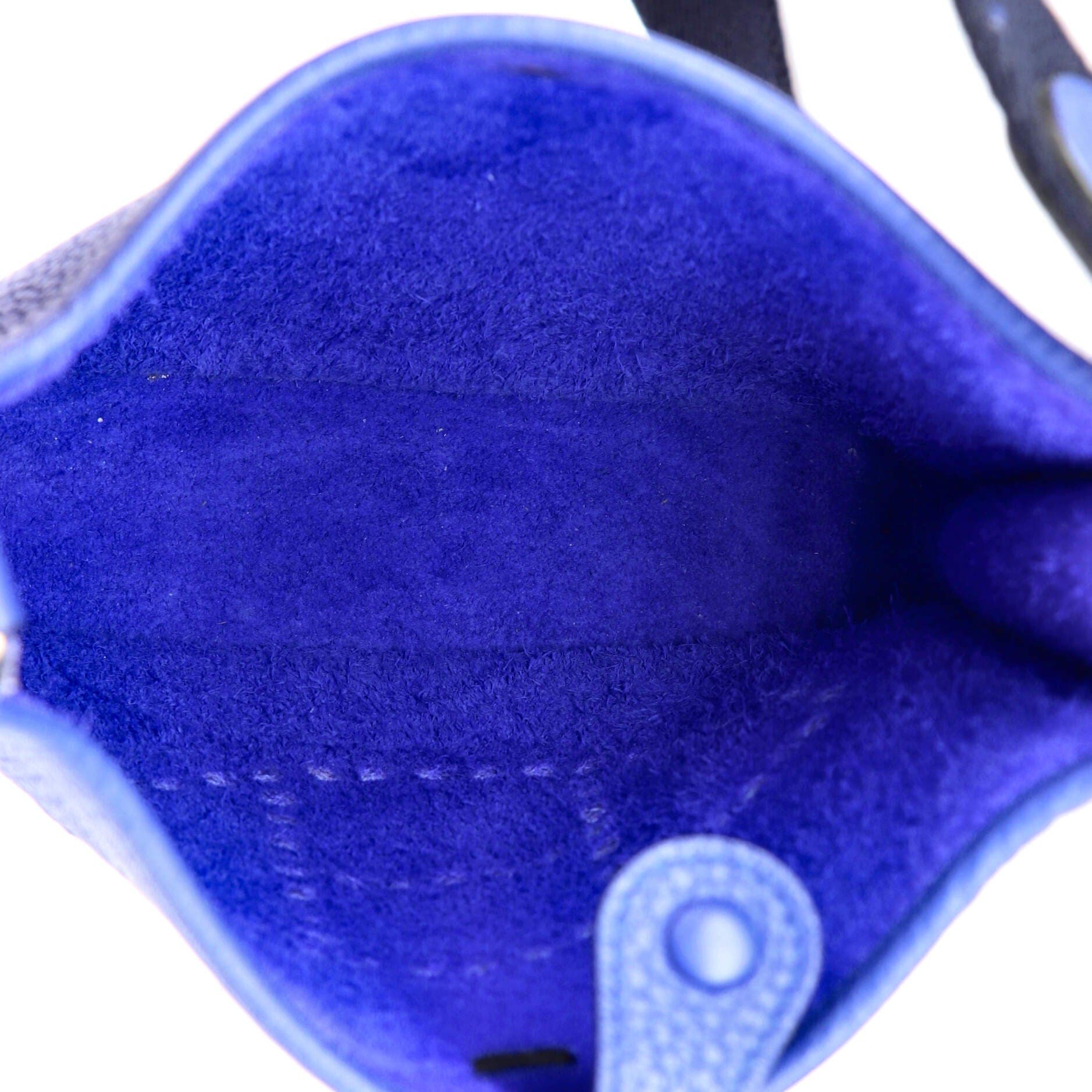 Pre-Owned Hermes Evelyne Bag Gen III Clemence TPM, Alternate, color, Bleu Electrique