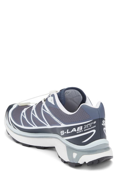 Salomon Xt-6 Grisaille Grey Mesh Sneakers In Multi