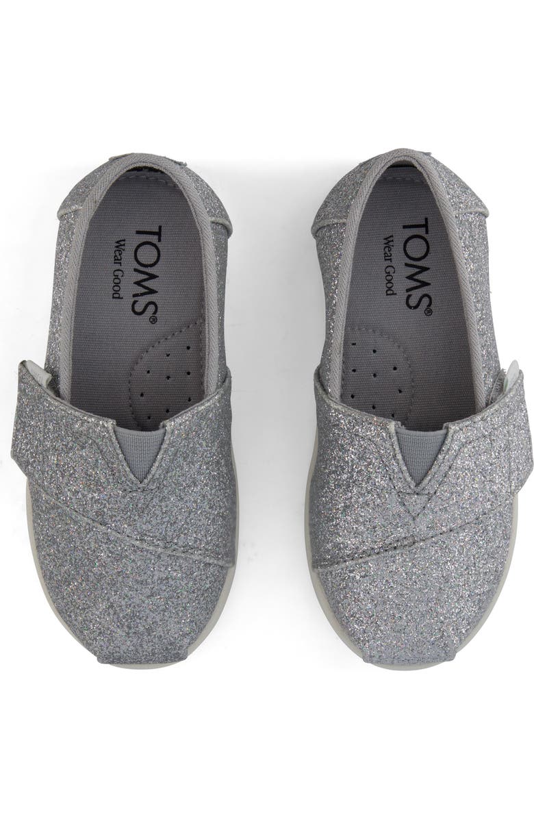 TOMS Kids' Alpargata Sneaker, Alternate, color, Silver