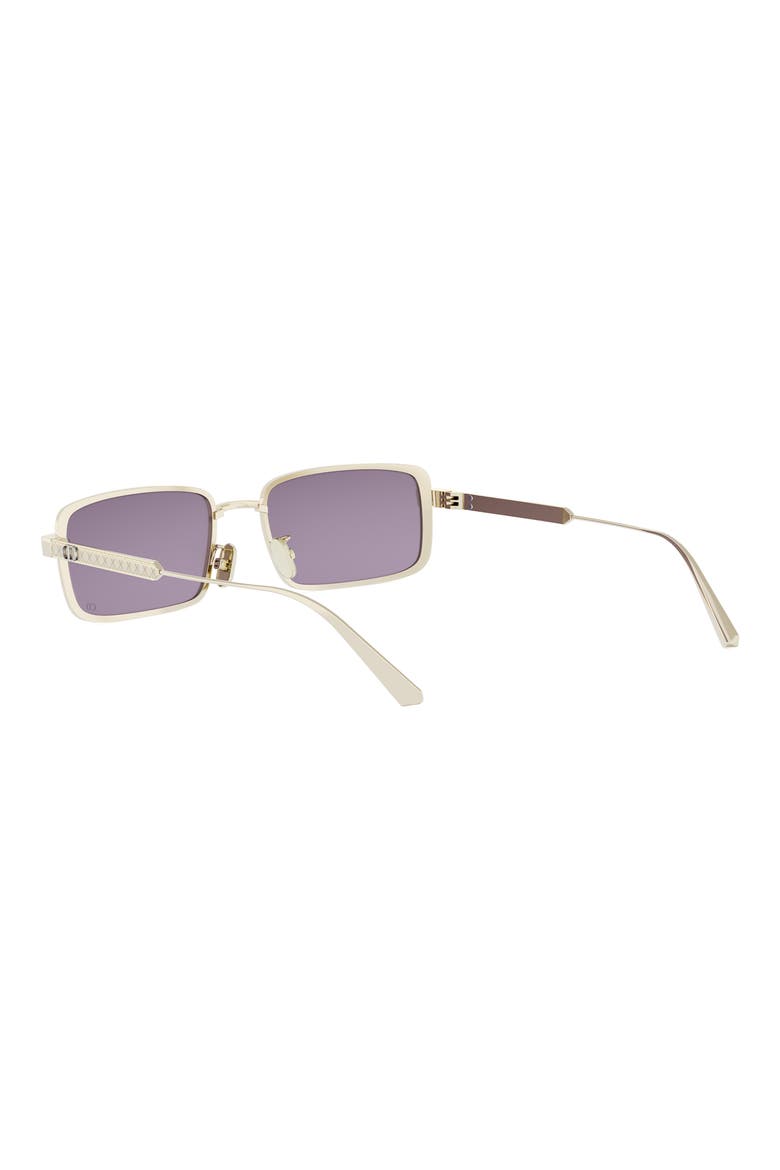 'DiorCannage S2U Rectangular Sunglasses, Alternate, color, PALLADIUM / BORDEAUX MIRROR
