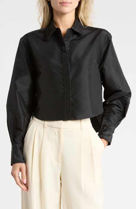 Renata Cropped Button Down Shirt