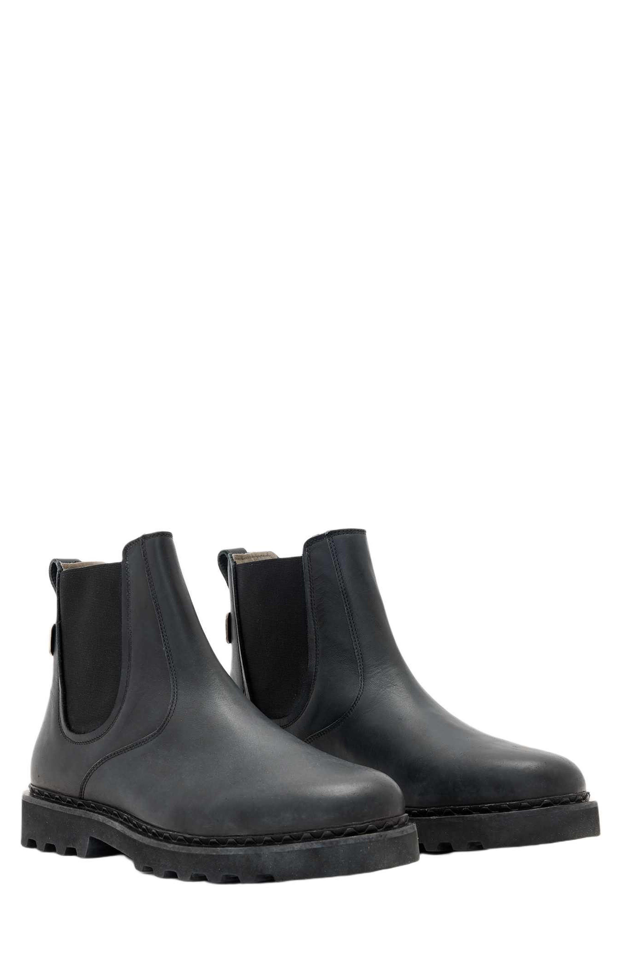 Skiff Chelsea Boot, Main, color, BLACK WAXED