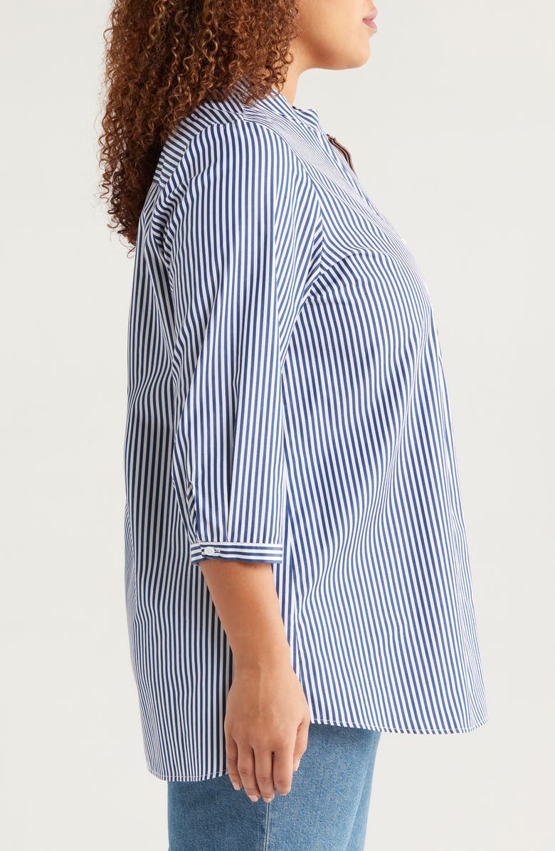 HARSHMAN Derrington Stripe Cotton Tunic Top, Alternate, color, 