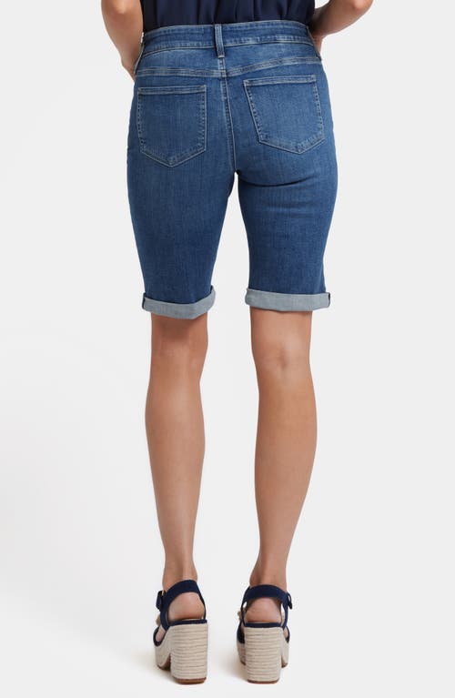 Nydj Briella Roll Cuff Denim Shorts In Valencia Surf