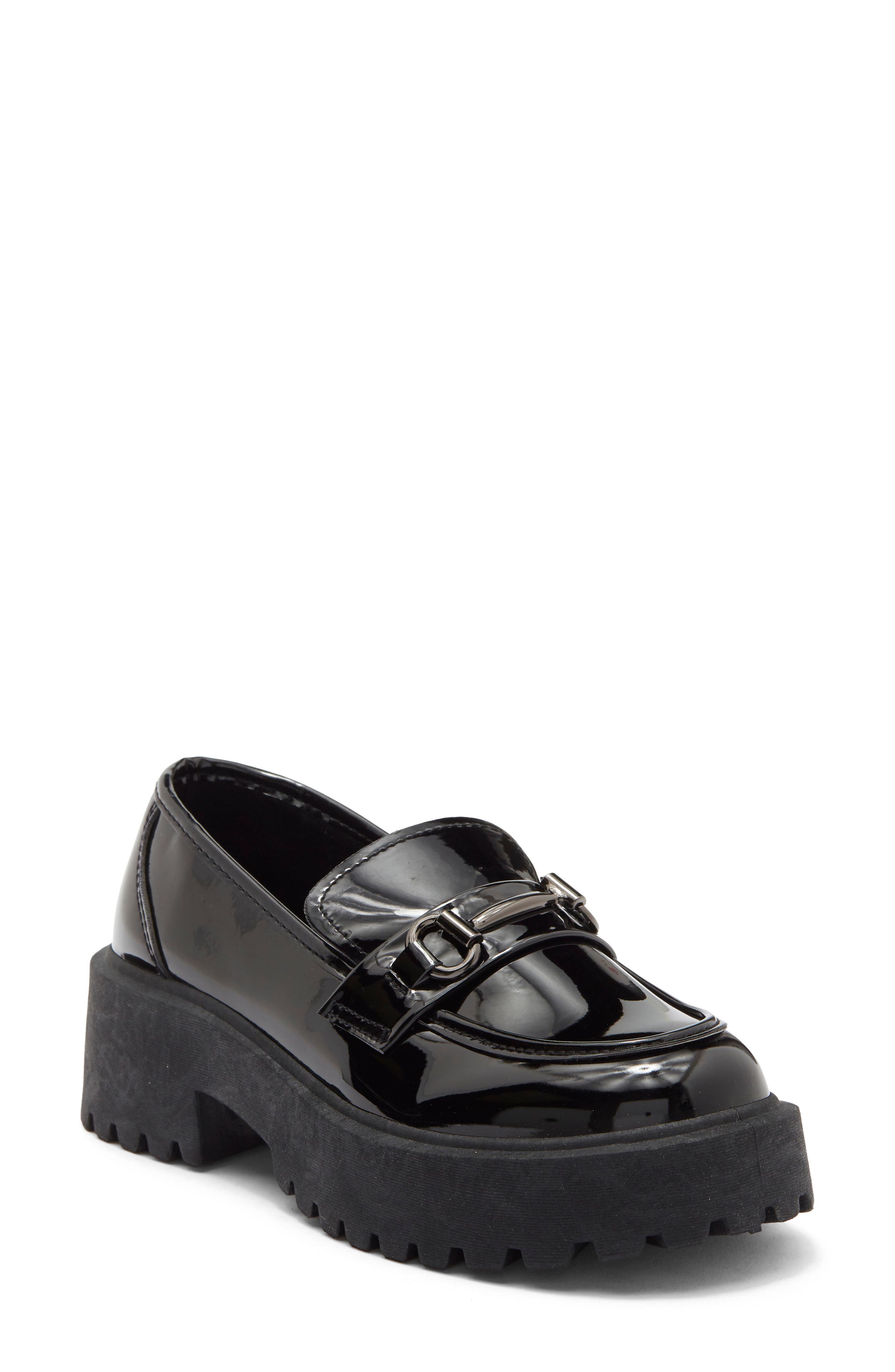 Tippy Bit Platform Loafer, Main, color, BLACK PATENT