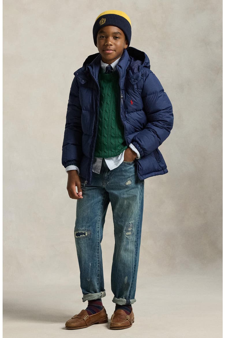 Kids' Gorham Water Repellent 650 Fill Power Down Jacket, Alternate, color, NAVY