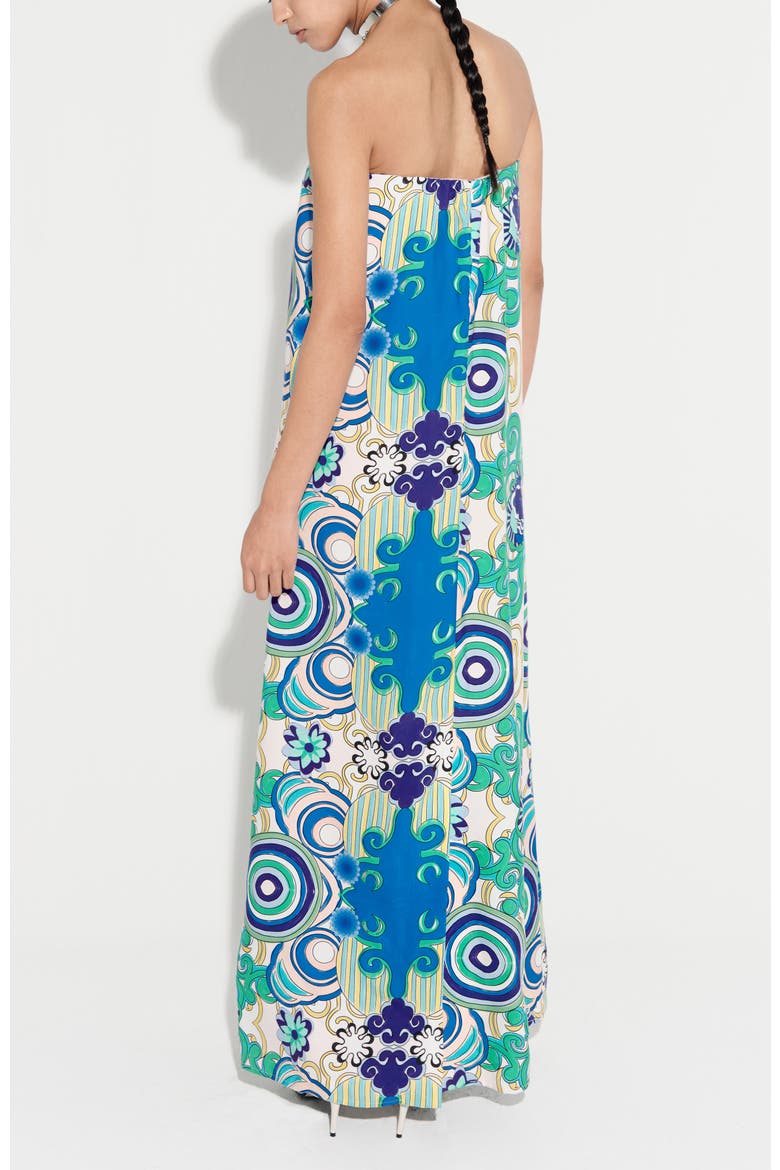 Aloe Column Cotton Maxi Dress, Alternate, color, Lunada Print