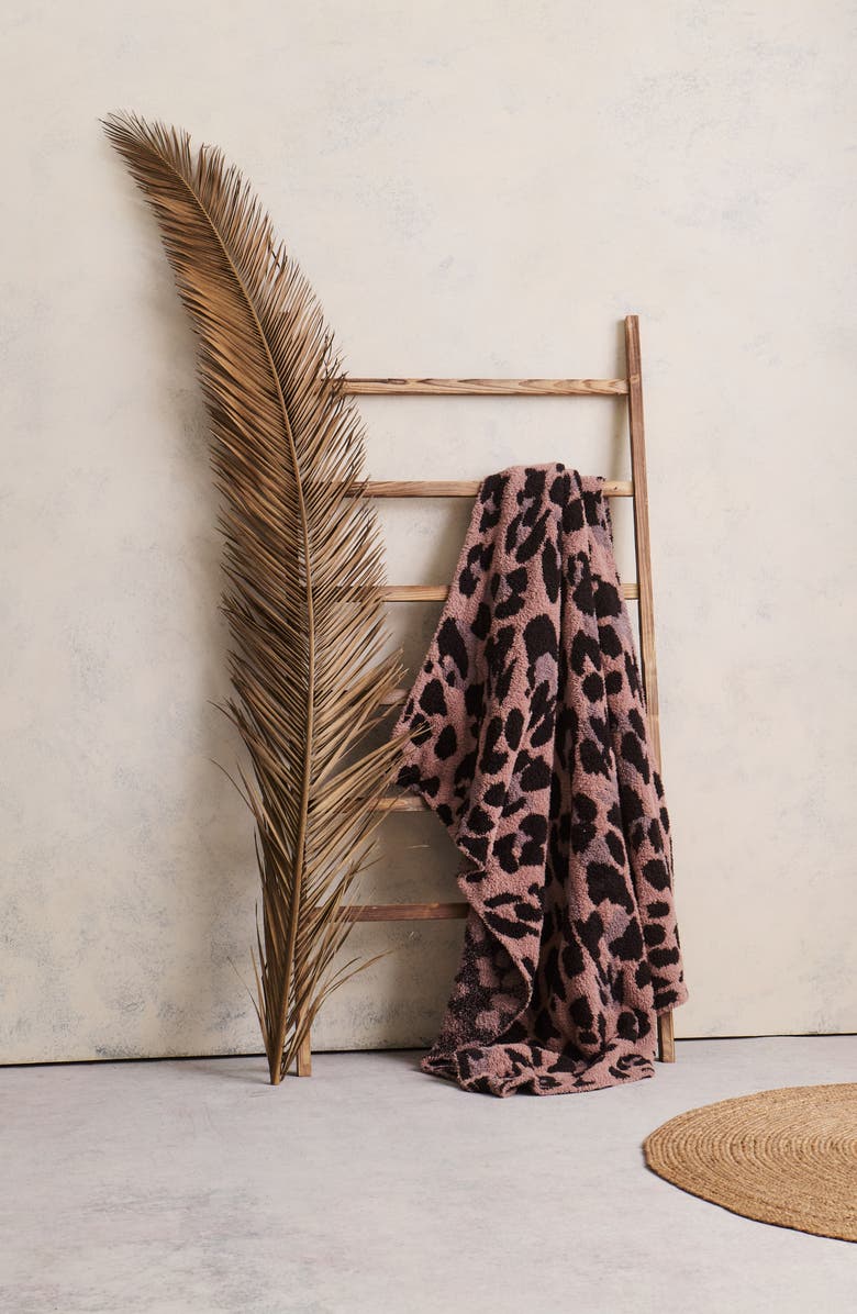 Barefoot Dreams<sup>®</sup> CozyChic<sup>®</sup> Exploded Leopard Throw Blanket, Alternate, color, Deep Willow Multi