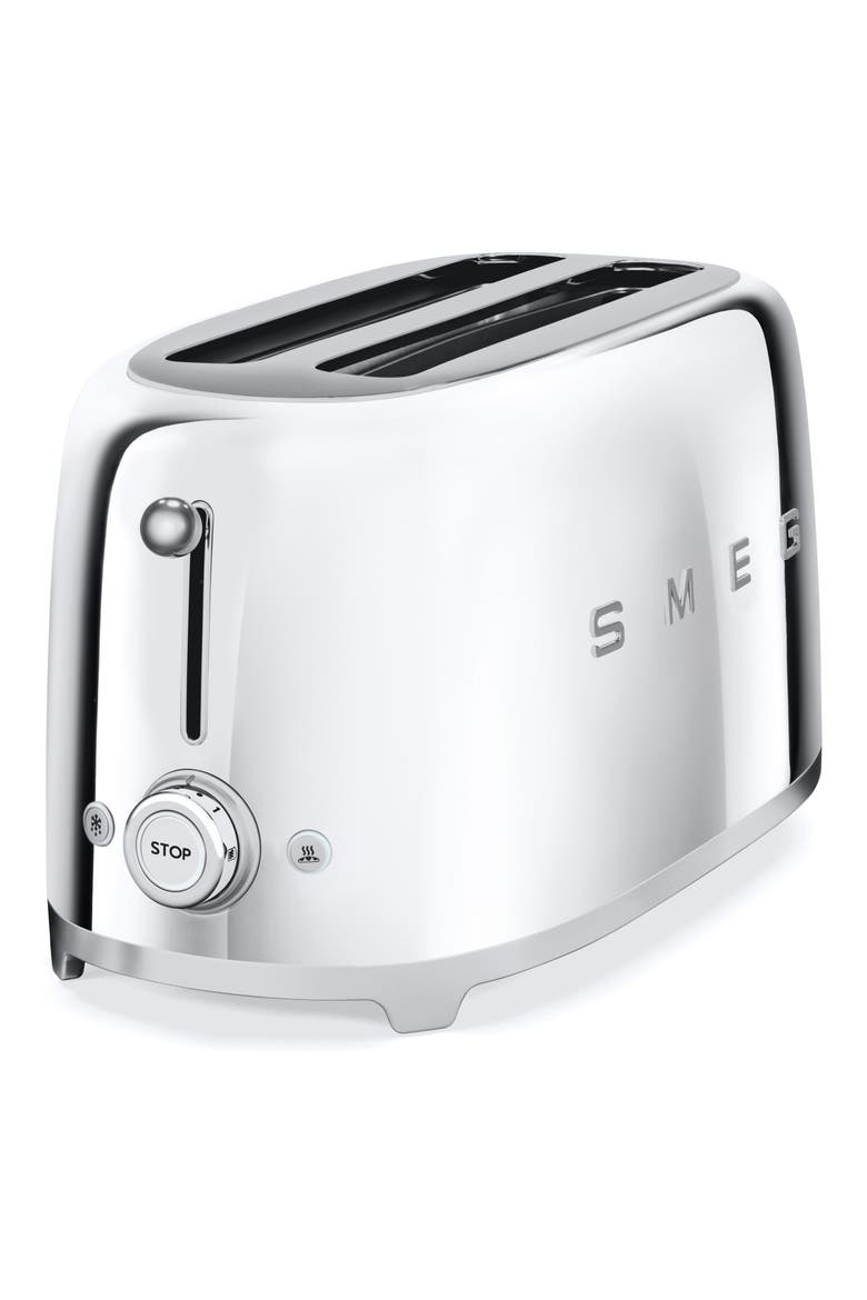 50s Retro Style Four-Slice Toaster, Alternate, color, POLISHED STAINLESS STEEL