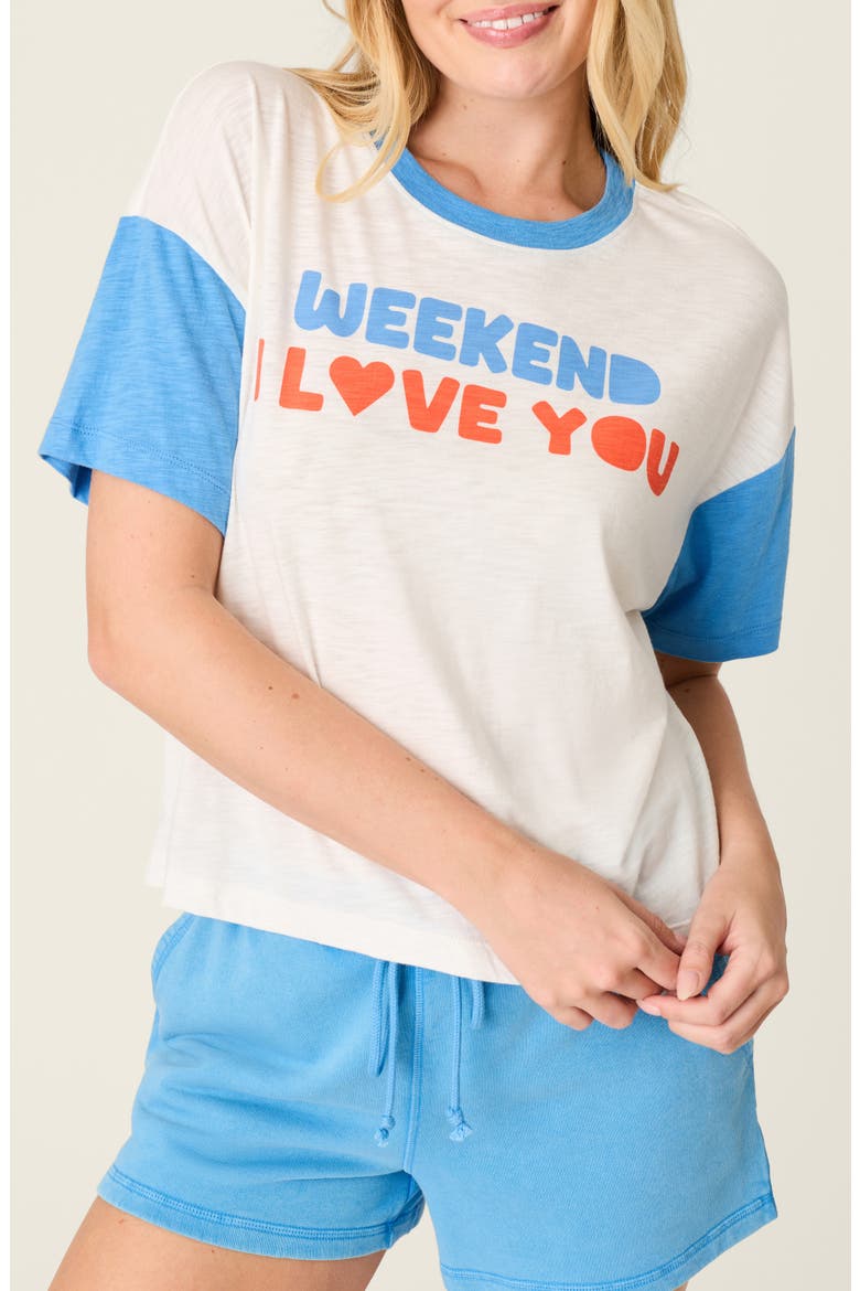 Washed Away Graphic T-Shirt, Main, color, IVORY