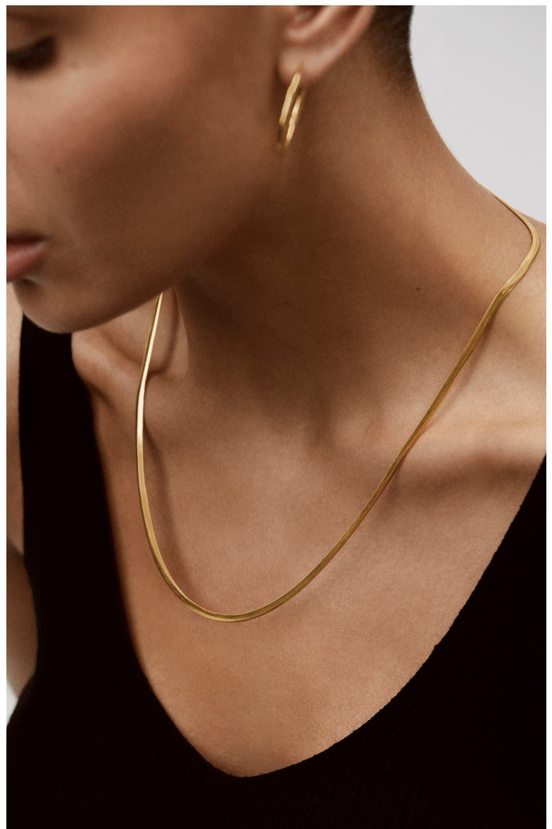 Snake Chain Necklace, Alternate, color, 18K GOLD VERMEIL