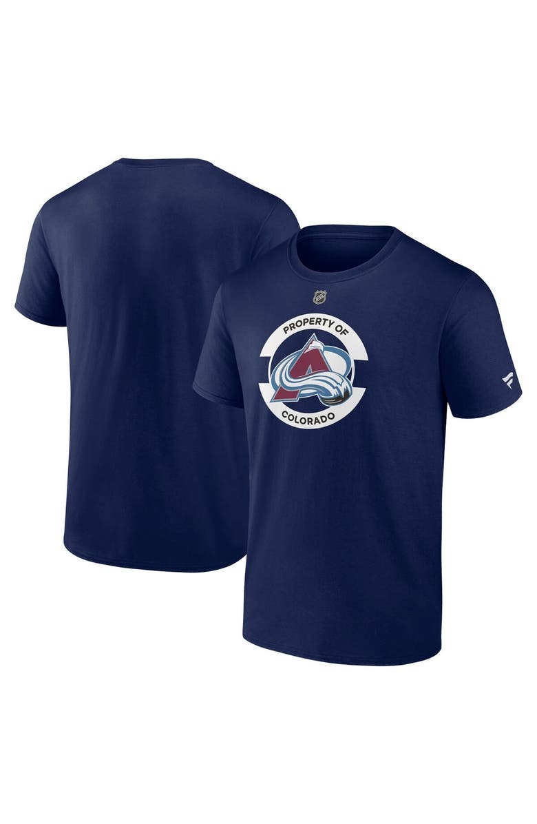 FANATICS Men's Fanatics Navy Colorado Avalanche Authentic Pro Core Secondary T-Shirt, Main, color, 