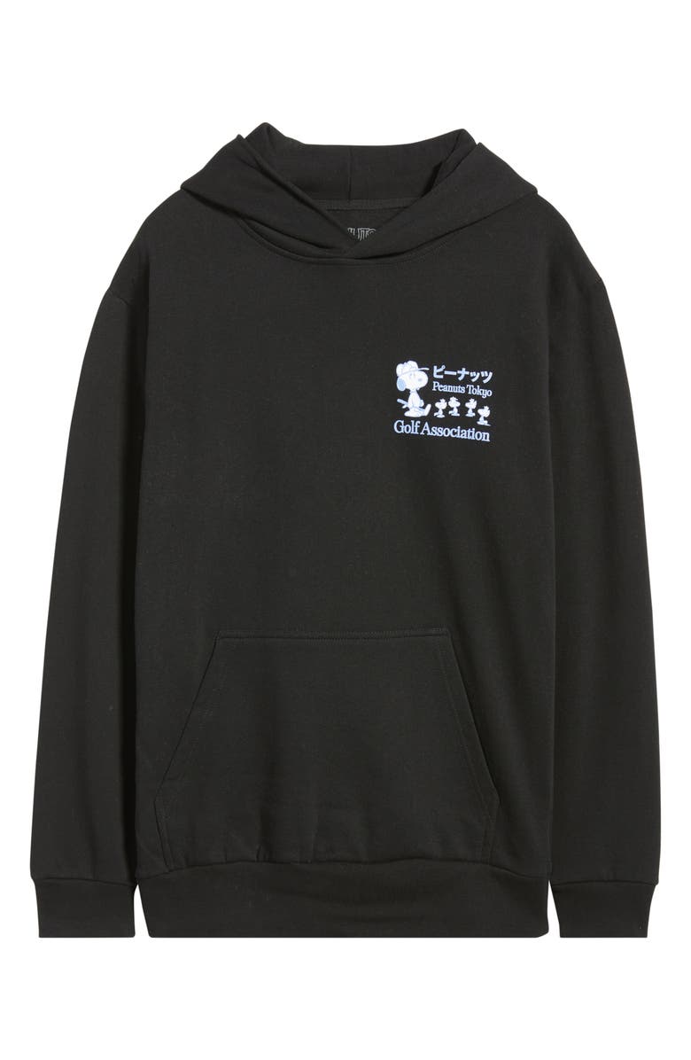 The Forecast Agency Peanuts<sup>®</sup> Tokyo Golf Graphic Hoodie, Alternate, color, Black