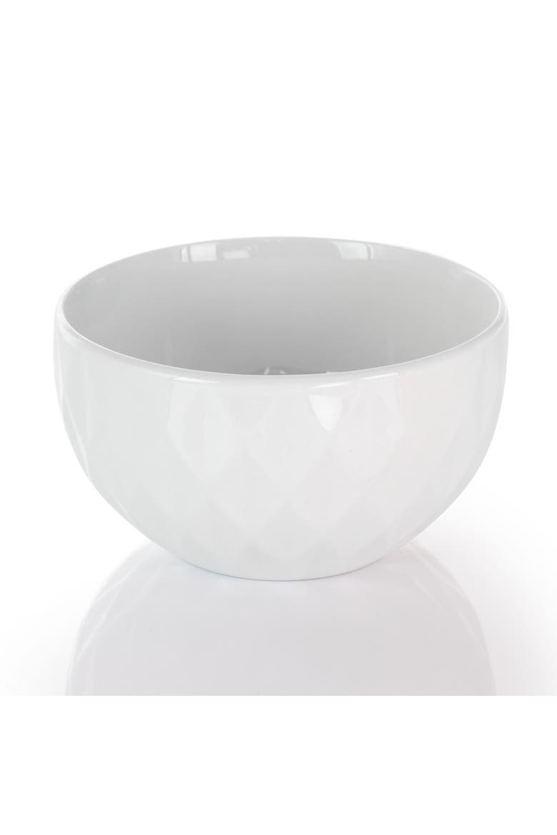 Sienna 18 Piece Porcelain Dinnerware Set, Alternate, color, White