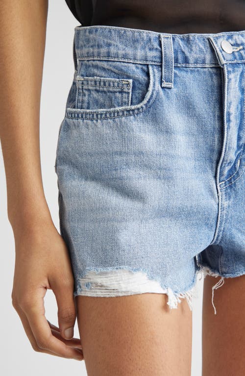 L Agence L'agence Clark High Waist Denim Cutoff Shorts