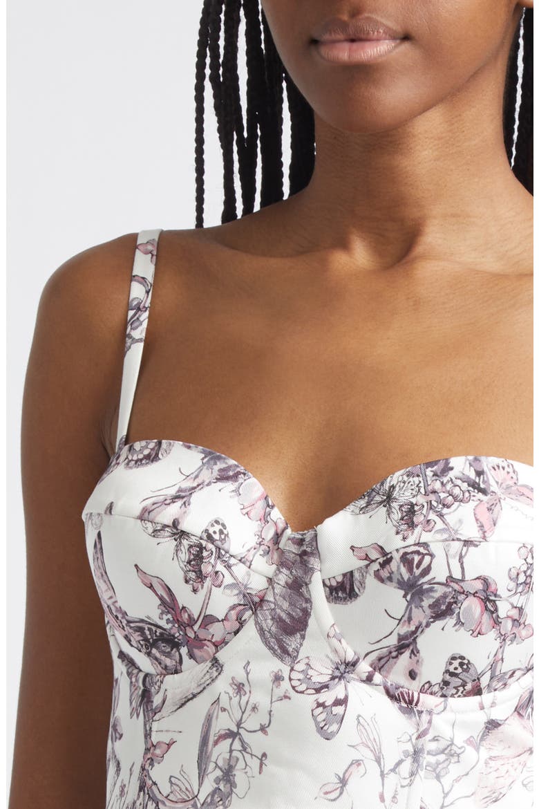 Sonya Butterfly Print Bralette, Alternate, color, VIN WHT WTRCOLOR BFLY